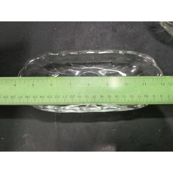 Anchor Hocking Clear Glass Celery Dish Set Of 4, Serving Dishes, Banana Bowls - Picture 4 of 10